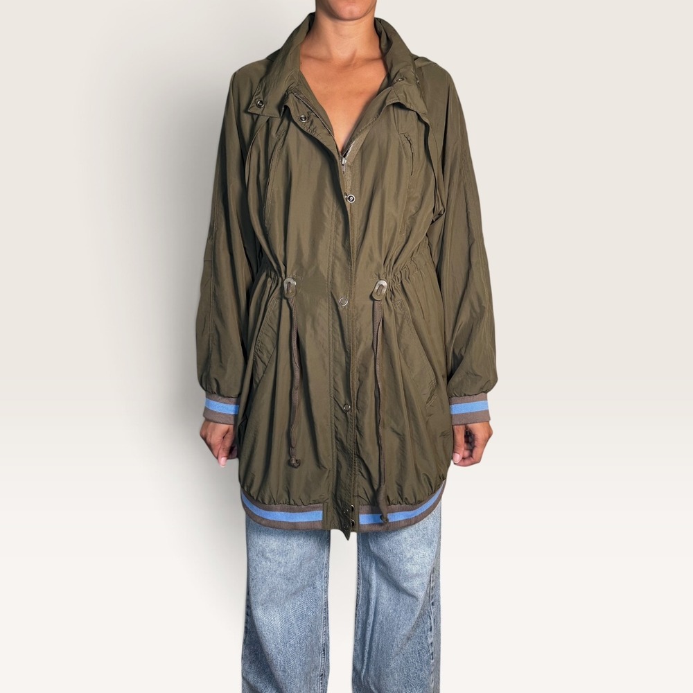 Free People Windswept Lightweight Anorak Windbreaker Jacket Medium Wild Sage
